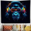Wandteppich qroziar Graffiti cool Pop Gorilla Wand