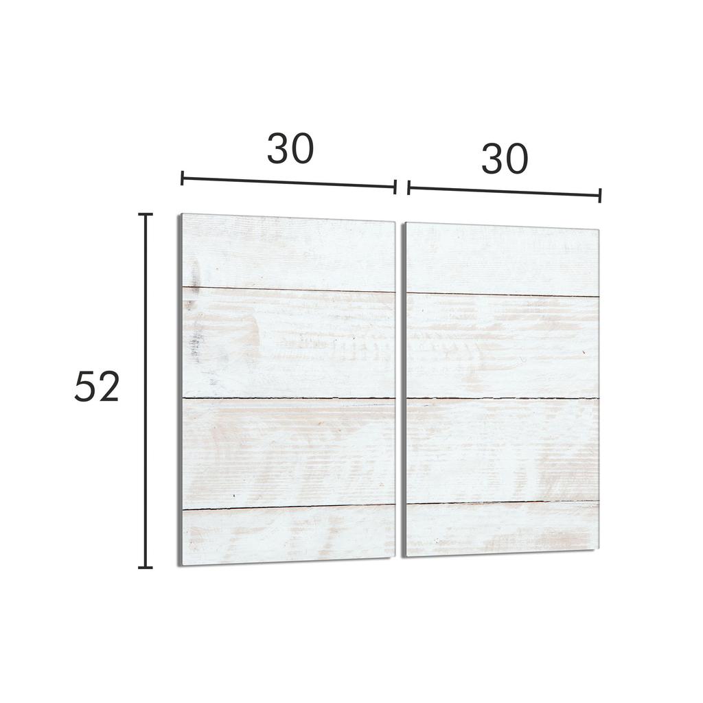 Szklana płyta ochronna na kuchenkę 2x30x52 Drewno