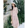 JOEONE Anna K. Women's 100% Silk Botanical Print Dress