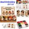 Diy 3D Gnome Bead Embroidery Kits Complete Accessories Bead Embroidery Set Beadwork Crafts Kit For Adults Teens Beginners