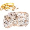 Iron Crystal Jewelry Box Electroplated Gold Jewelry Organizer Box  Women Jewelry Storage
