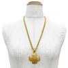Very Good CHANEL Necklace COCO Mark Heart Motif Four-Leaf Clover Chain Gold 96A Used