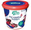 Plastic Construction Set Clics Toys Bucket 8 In 1 Fire Service CB-197, 127 Elements