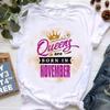 Stylish Queen Cartoon Women's Short Sleeve T-shirt - European & American Trend