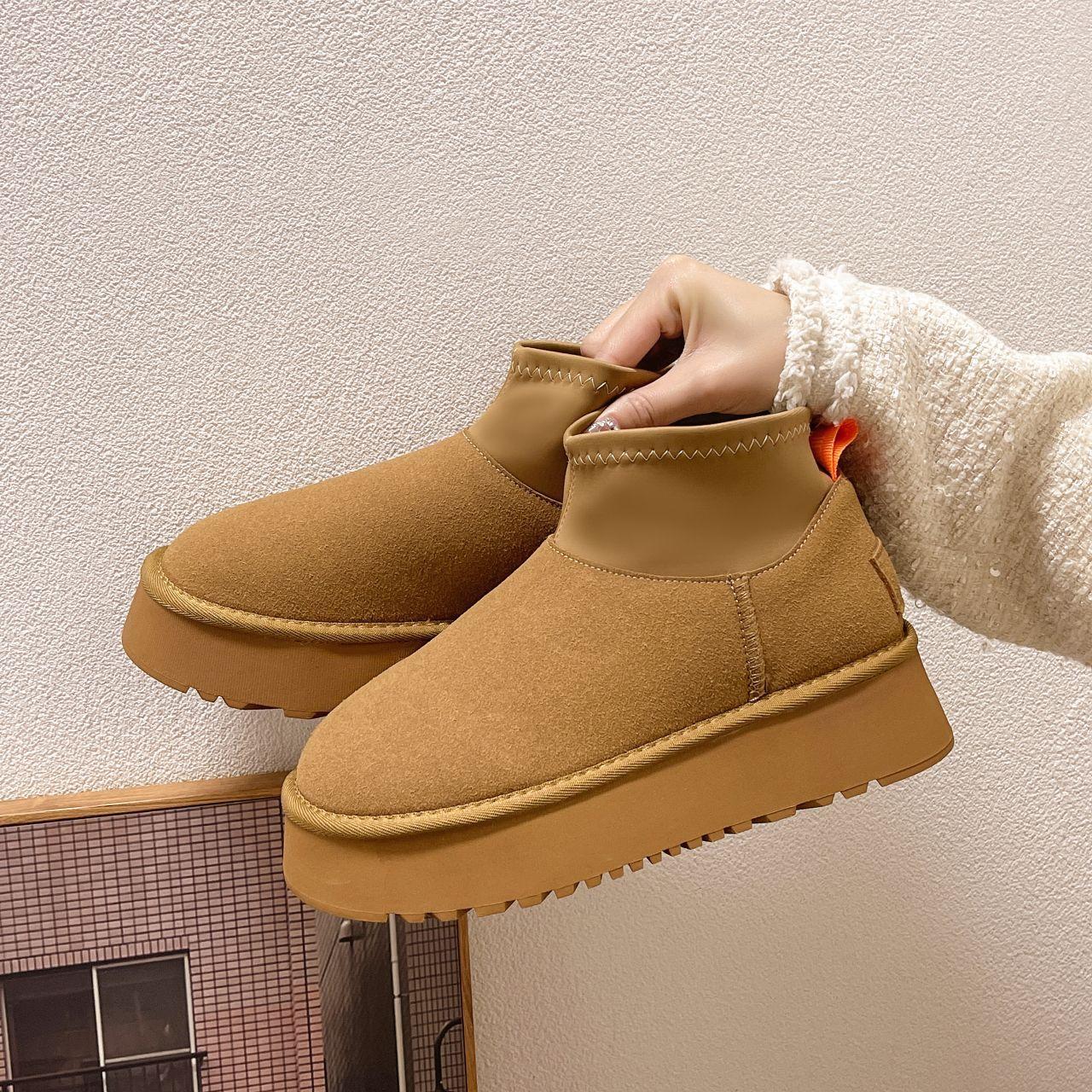 

Women s Cartoon Large Size Soft Sole Winter Warm Fur Snow Boots Padded Lined Ankle Boots Anti-slip Hiking Casual Sports Cotton Boots 40 малиновый