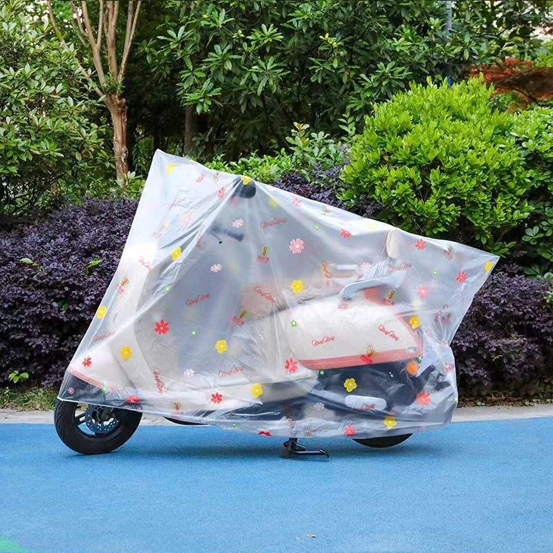 Rainproof Waterproof Dustproof Dirt-Resistant Cartoon EV Motorcycle & Car Cover
