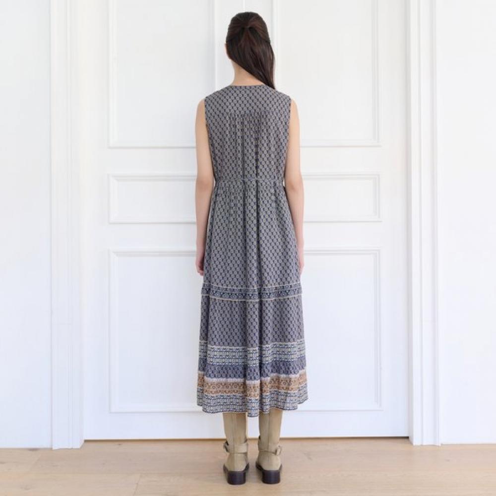 Thursday Island Women S Border Mix SleeveleSS dreSS Navy T264mop213w
