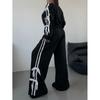2025 Autumn New Independent Station Women clothes Bow Casual Long sleeve Top Loose Trousers Hoodie Two-Piece Suit