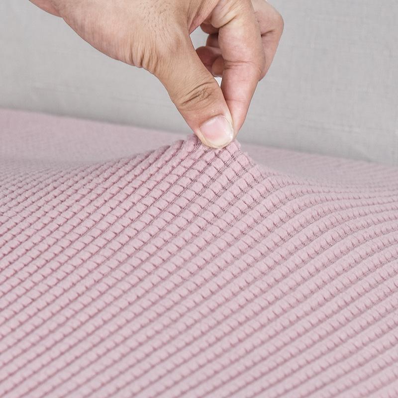 Stretch Pink Cushion Cover Sofa Furniture Protector Sofa Seat Slipcover Cover Non-Slip Pet Kid Anti-Cat Scratch Machine Washable