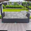 Rutschfeste Outdoor-Sofa-Kissenbezüge mit tropischem Druck, Möbelschutz, Ersatz für einzelne Sitzkissen