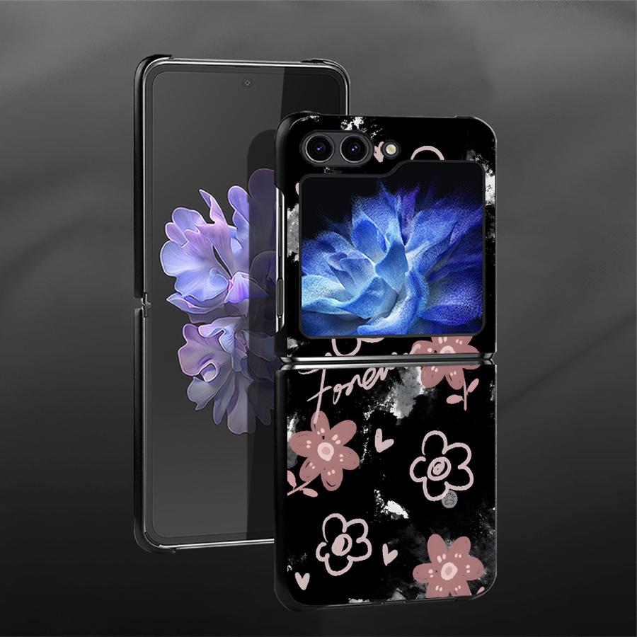 Cherry Blossom Daisy Case for Samsung Galaxy Flip6 Flip3 Flip7 FE Flip5 Z Flip 7 6 5 4 3 Flip4 Back Phone Cover Funda