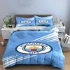 Manchester City Logo Design Bedding Set (1 Duvet Cover, 2 Pillowcases, Duvet Not Included) Sofas