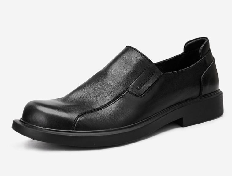 Men'S Breathable Business Shoes Casual Fashionable Versatile Leather Shoes Round Head Youth Small Leather Shoes