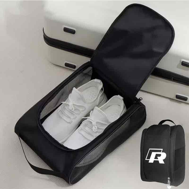 abcd1 Car Shoe Storage Bag Sneakers Organizer Foldable Travel Accessories For Volkswagen VW R Passat Golf Tiguan Polo Scirocco Jetta