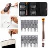 1Pc Screwdriver 25 in 1 Combination Screw Batch Leather Bag Mobile Phone Glasses Repair Disassembly Tool Set Disassembly