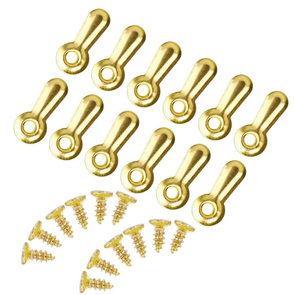 100PC Frame Picture Turn Button Fasteners Set Gold Hardware Backing Clips Picture Frame Backing Clips