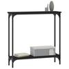 VidaXL Table console noir 75x22,5x75 cm bois d'ingénierie 834020