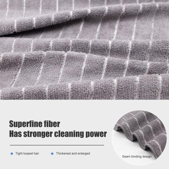 Microfiber Cleaning Cloth Kitchen Car Reusable Eco-Friendly Towel Heavy-duty Dishcloth Oil