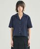 Sunnid Open Collar Shirt Navy