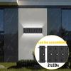 AlliLit LED Solar Lamp Outdoor Waterproof Wall Lights For Garden Yard Decor Landscape Up and Down Luminous Lighting 1~4pcs