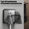 Outdoor Socket Protective Cover Bathroom Electric Plug Waterproof Cover Power Outlet Rainproof Box Protection Shell
