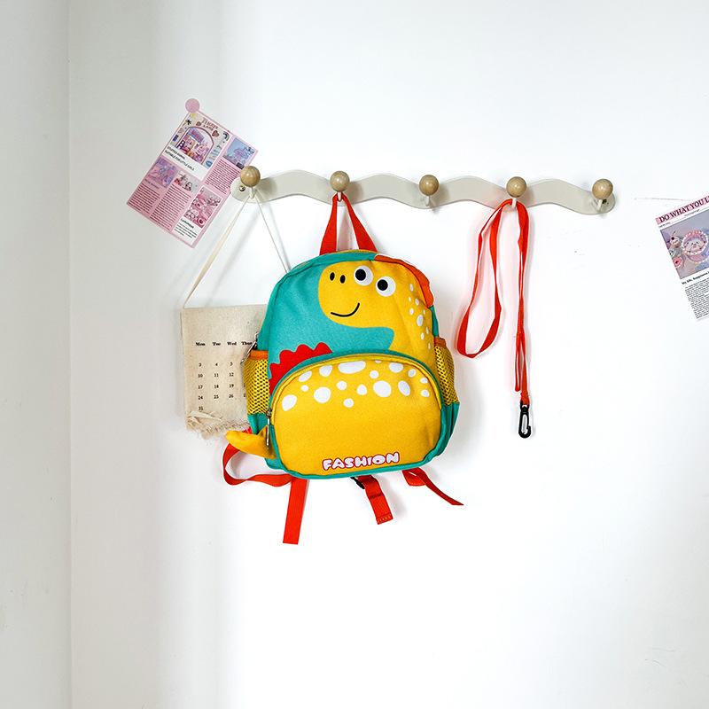 Anti-Lost Children S Schoolbag Cartoon Dinosaur Kindergarten Children S Lightweight Backpack Boys And Girls Travel Bag