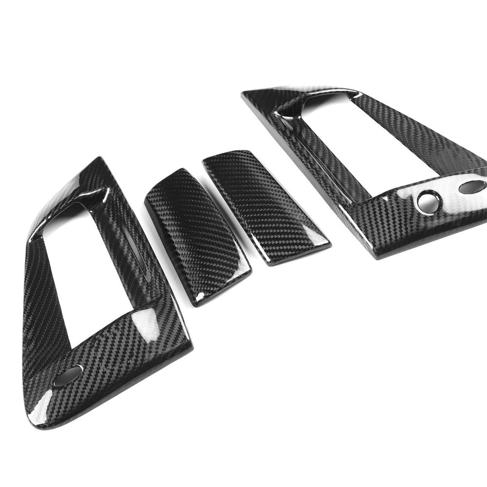 Real Carbon Fiber Exterior Door Handle Cover For 09-21 Nissan 370Z Z34 RHD Only