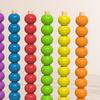 Beads Matching Stacking Toy Preschool Learning Color Recognition Rainbow Rings Game Boys Girls Educational Color Sorting Sequencing Toy