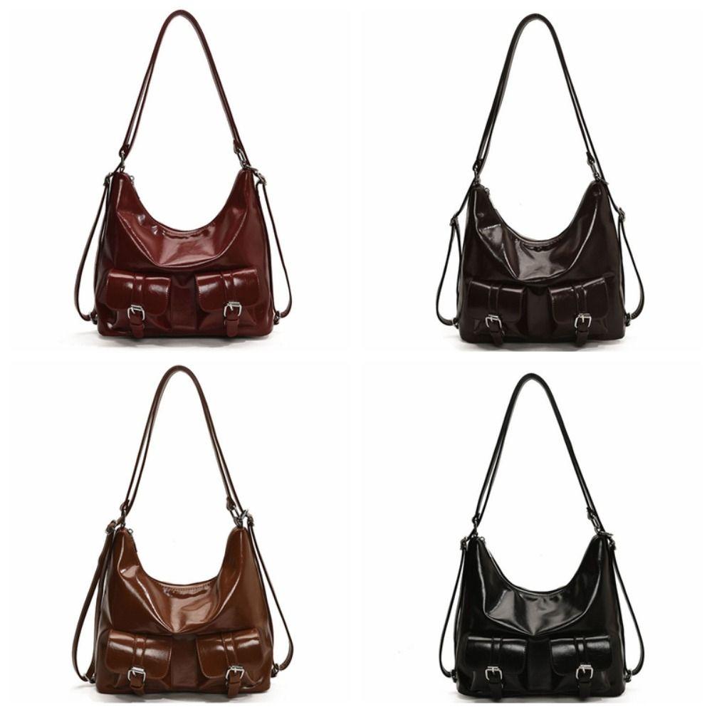 Large Capacity Multiple Pockets Backpacks Solid Color Women's Backpack  Ladies/Girls