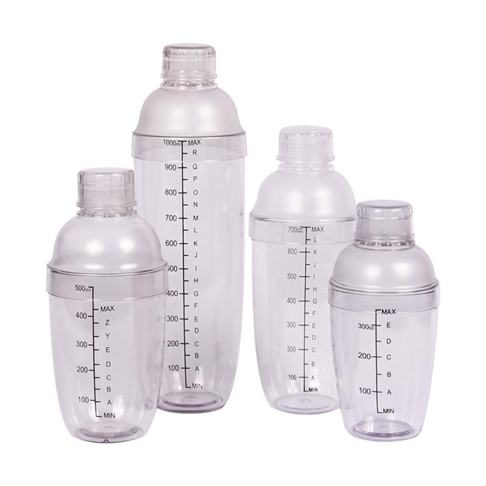 700Ml Cocktail Shaker Clear Bartender Pot Hand Shake Measuring Leak Proof PC Resin Bar Milk Tea Heat Cold Kitchen