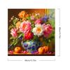 Flowers DIY No Frame Acrylic Paint-By-Number Kit 40*40cm Canvas Acrylic Filling Painting Kit for Adults Gifts Home Decor
