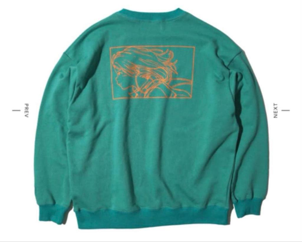 [USED] LYOASOBI Crew Neck Pullover Green Sweatshirt