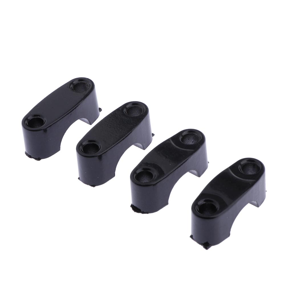 Universal 22mm Handlebar Clamp Adapter CNC Metal Fat Bar Riser Mount for Motorcycle ATV Quad Bike Handlebar Strength Support чёрный