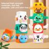 Stacker Animal Plastic Blocks Educational Toys Children Festival Play Gifts