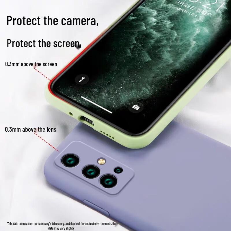 KEKLLE Liquid Silicone Phone Case with Full Lens Protection for Honor 30s & Honor 30