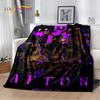 3D Horror Game F-FNAF Freddy Cartoon Soft Flannel Blanket for Bed Bedroom Sofa Picnic,Throw Blanket for Outdoor Leisure Nap Gift