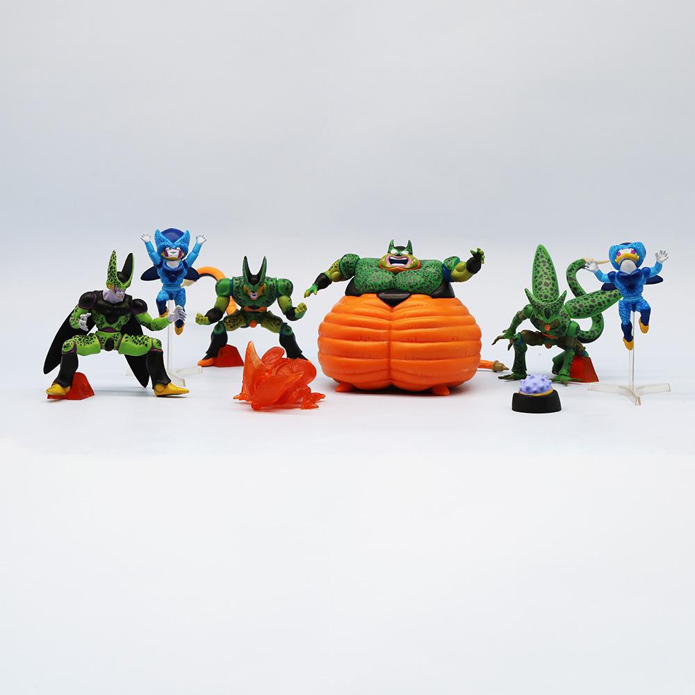 7pcs/set Drogan Boll Z Cell Family Figure Cell Pvc Action Figures Collection Model Toys For Children Gifts
