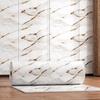 Gold-Plated Marble-Style Waterproof Wall Stickers for TV Backgrounds