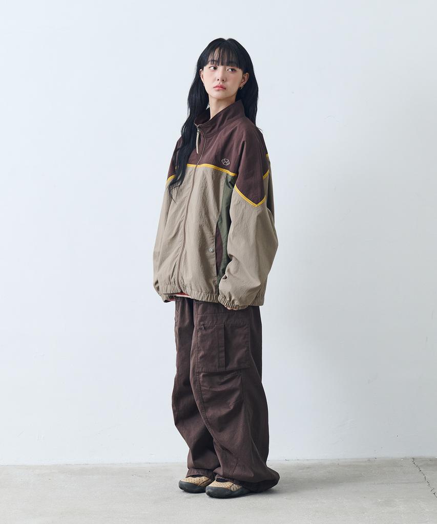 Nontai Parachute Contrast Cargo Pant (Brown)