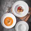 High Feeling Hotel Plate Western Pasta Ceramic French Creative Salad Straw Hat  White