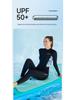 Women's Long Sleeve Lycra Wetsuit - One-Piece Snorkeling & Surfing Suit, Quick-Drying and Jellyfish Protective