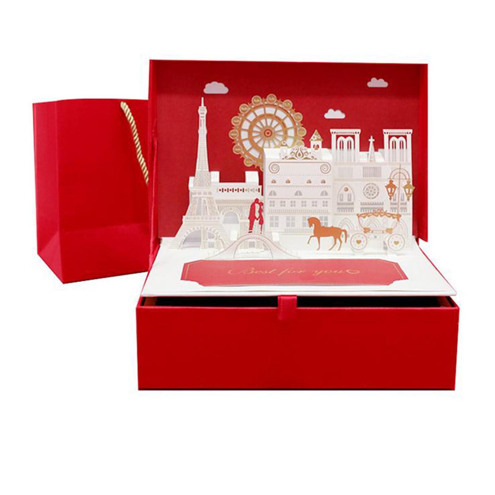 

3D подарочная упаковочная коробка, креативная свадебная подарочная коробка на день святого Валентина, сделанная своими руками