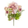 Artificial Rose Flowers Wedding Home Room Table Decor Bridal Bouquets Garden Fake Silk Dahlia Hydrangeas Vase Outdoor Diy Gifts