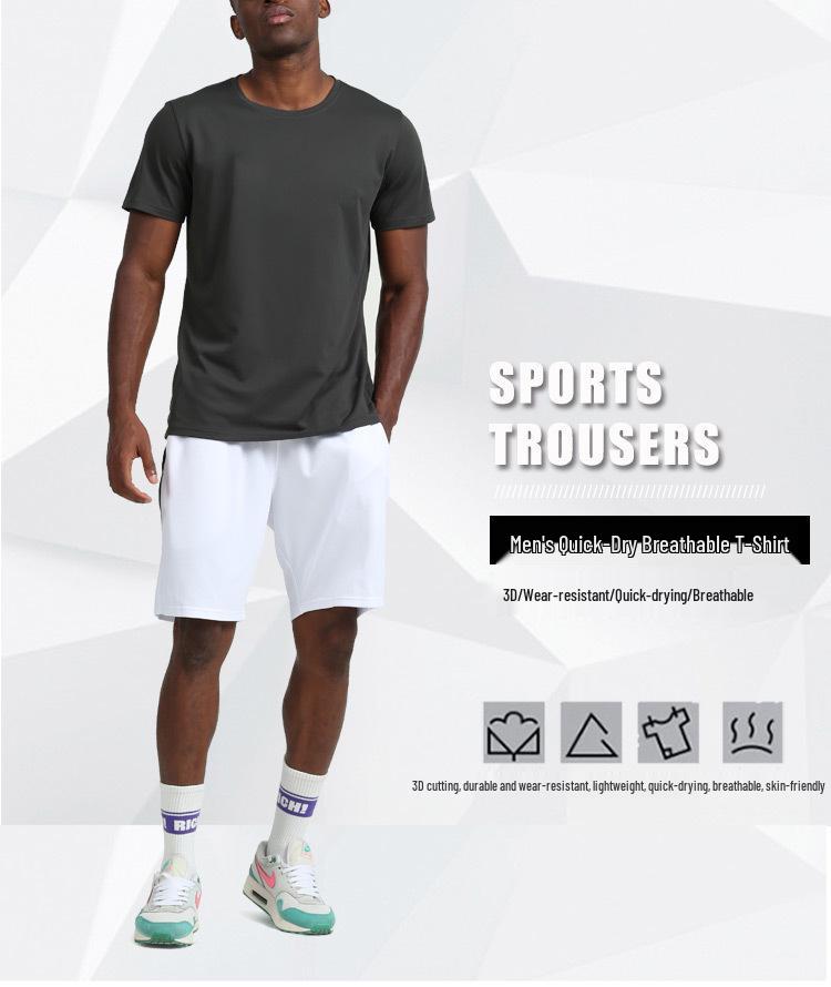 Men's Quick-Dry Summer Sports T-Shirt for Running, Fitness, and Basketball