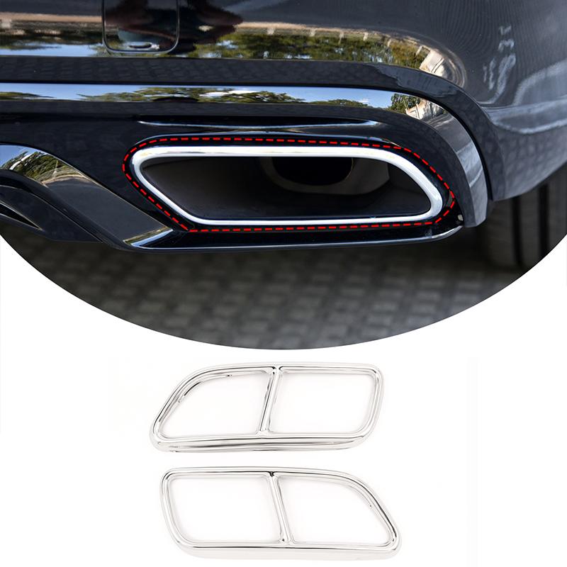 

Хвостовая труба из нержавеющей стали, модифицированная накладка для Volvo XC90 S60 V60 2014-украшение выхлопных труб автомобиля For S60 2014-2019F9X