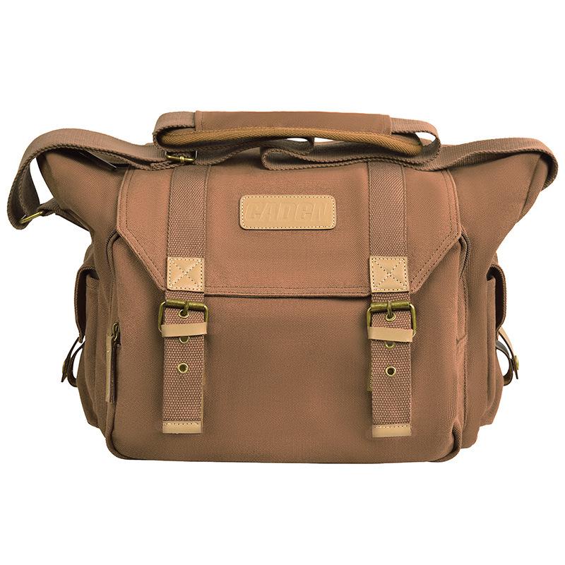 Cwatcun Retro Canvas Outdoor Kameratasche für DSLRs