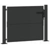 Garden Gate Black 110 X 105 Cm Powder Coated Steel