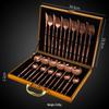 LIU 24-Piece Multi-color Stainless Steel Cutlery Set