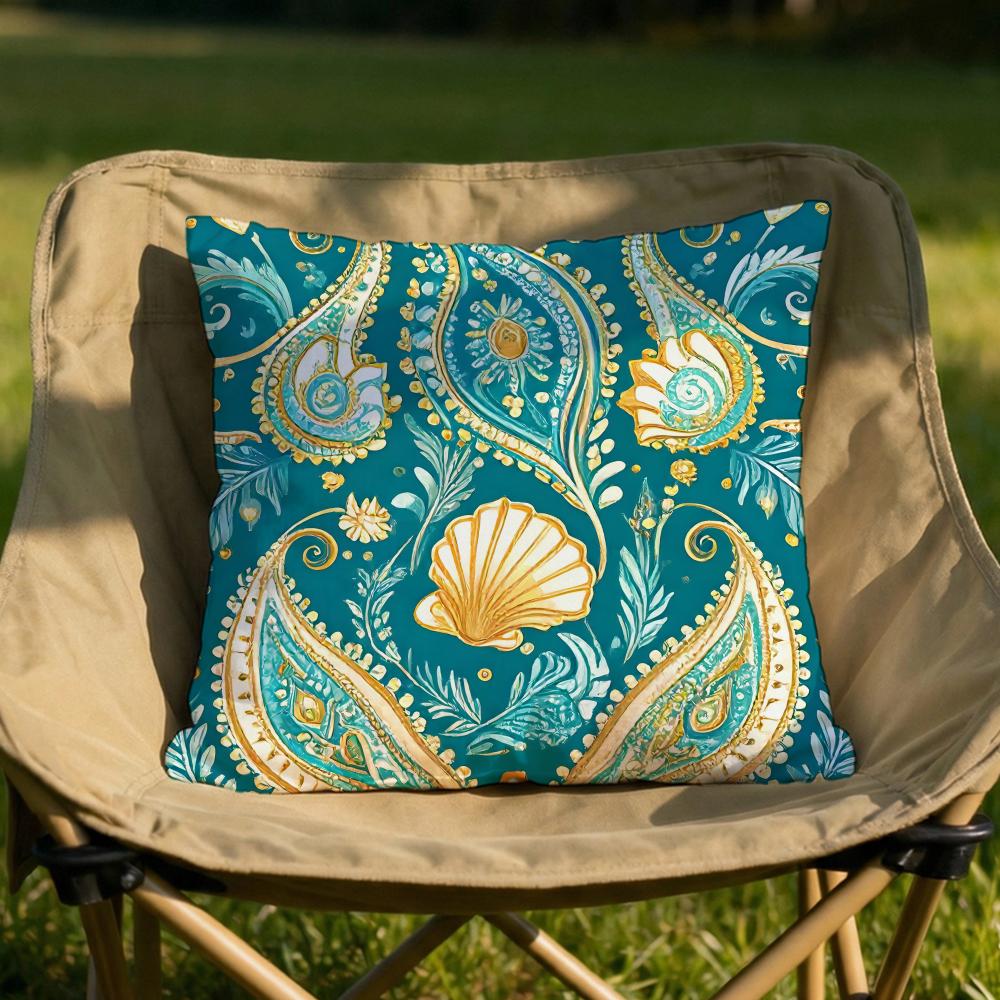 Ethnic Bohemian Pattern Cushion Cover Soft Reversible Durable Pillow Cover MultiScene Use for Home Car Daily Comfort