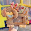 Transparent Sausage Dog Card Holder Dustproof Plush Photo Protective Case  School